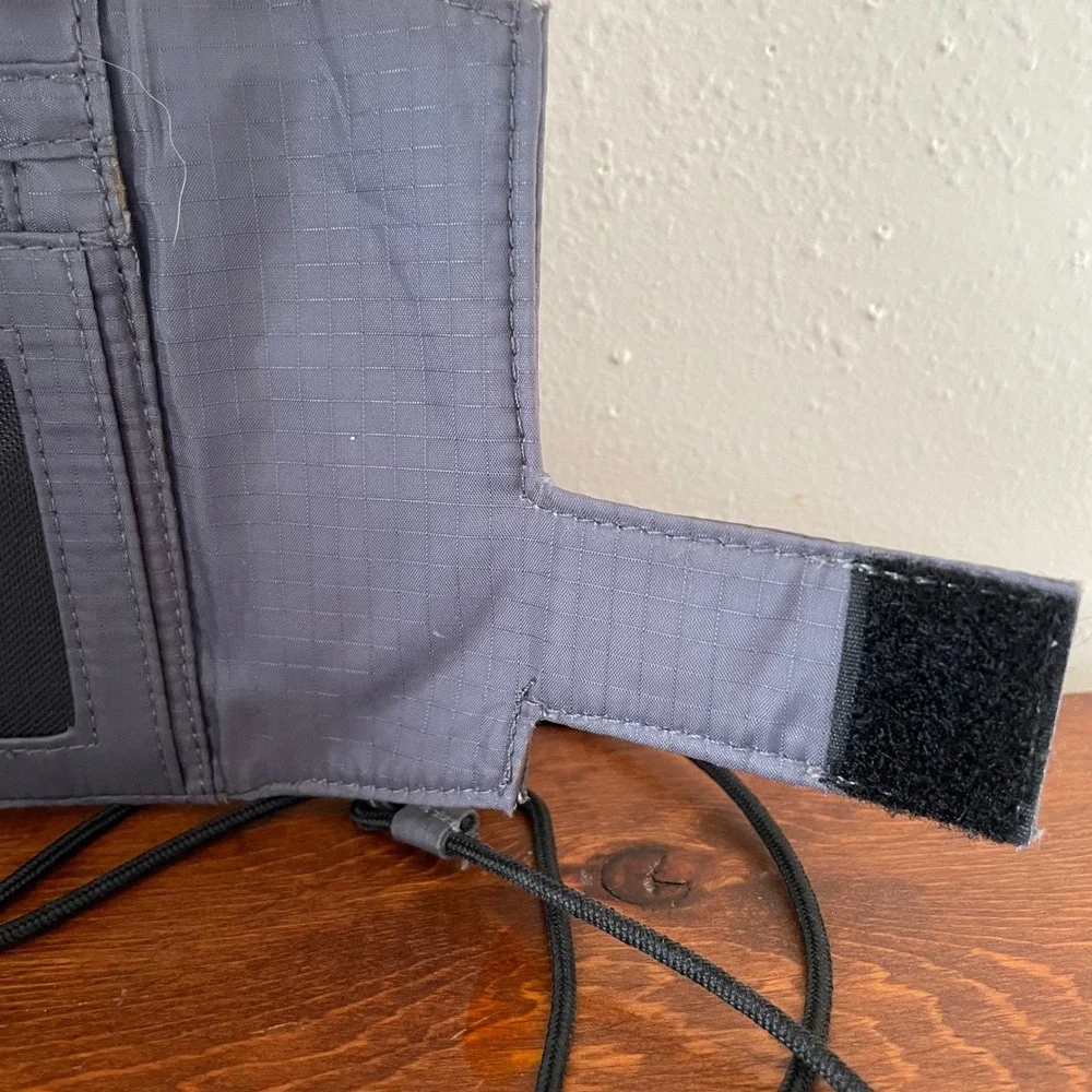 REI Canvas trifold RFID Wallet Passport‎ Crossbody Bag Pouch pockets ID Travel